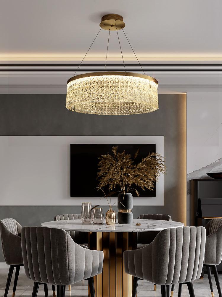 Lustra Chandelier Round Halo Crystal - Image 17