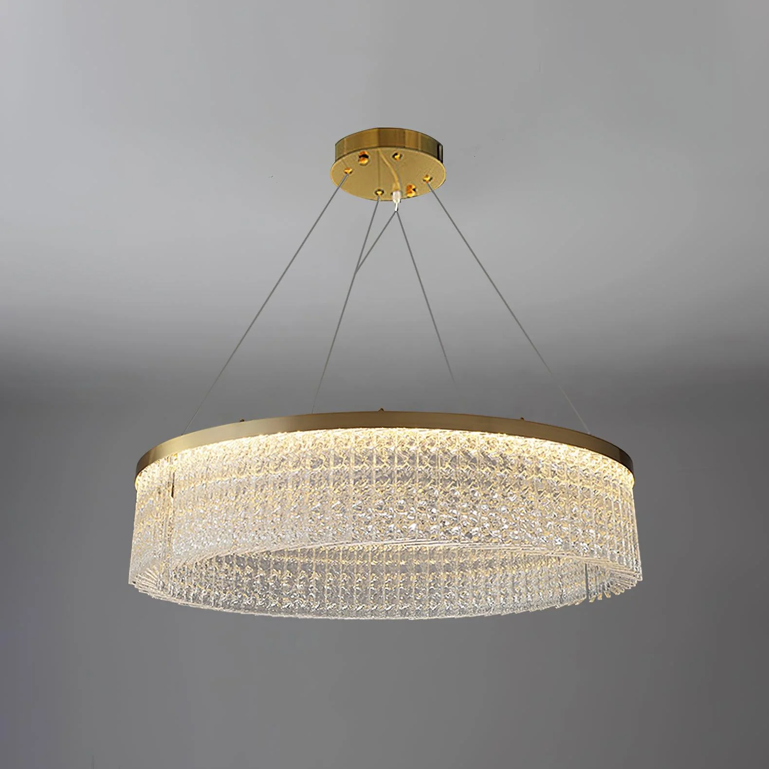 Lustra Chandelier Round Halo Crystal - Image 5