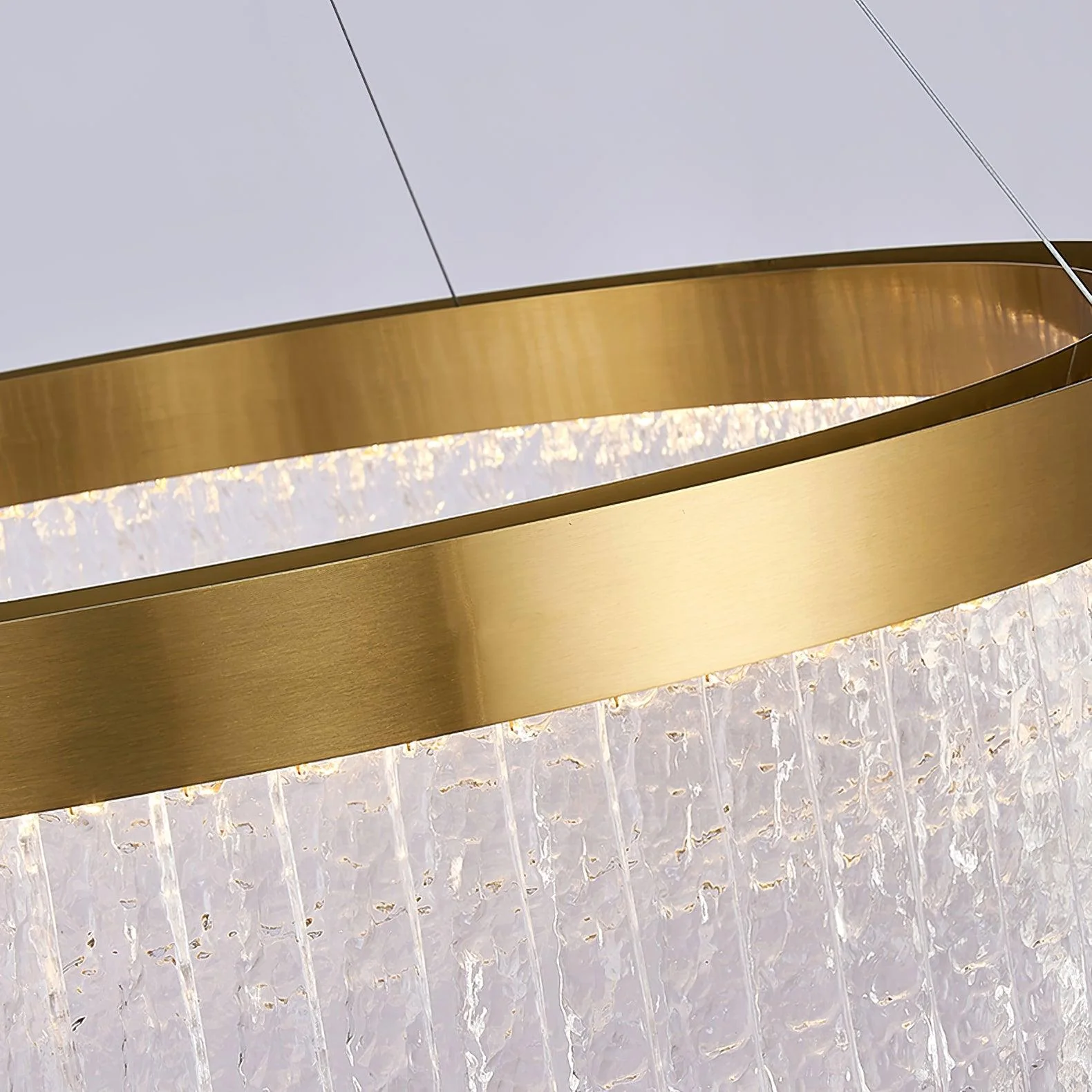 Lustra Chandelier Round Halo Crystal - Image 8