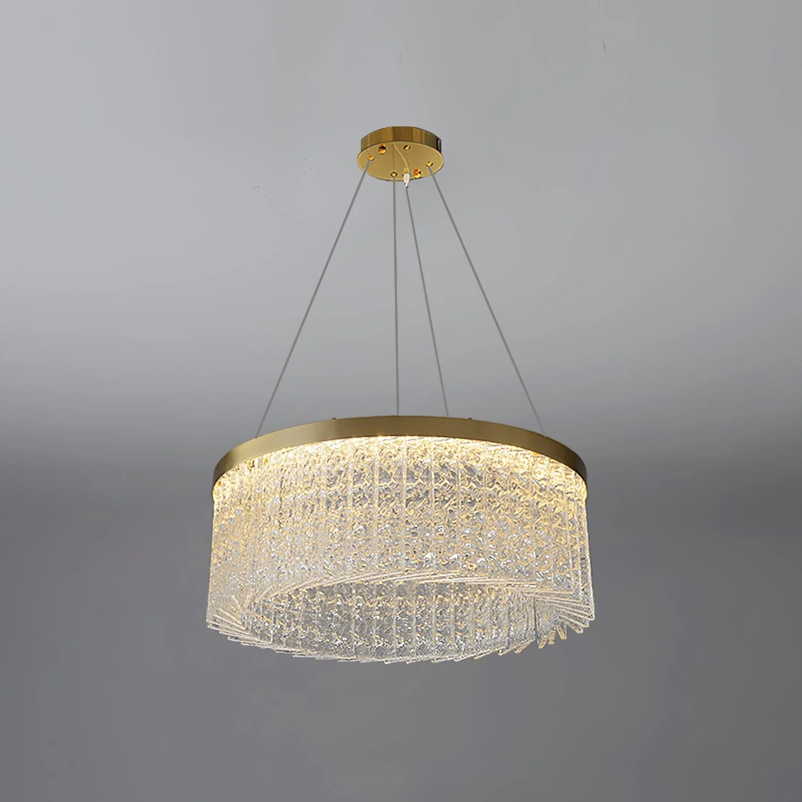 Lustra Chandelier Round Halo Crystal - Image 9
