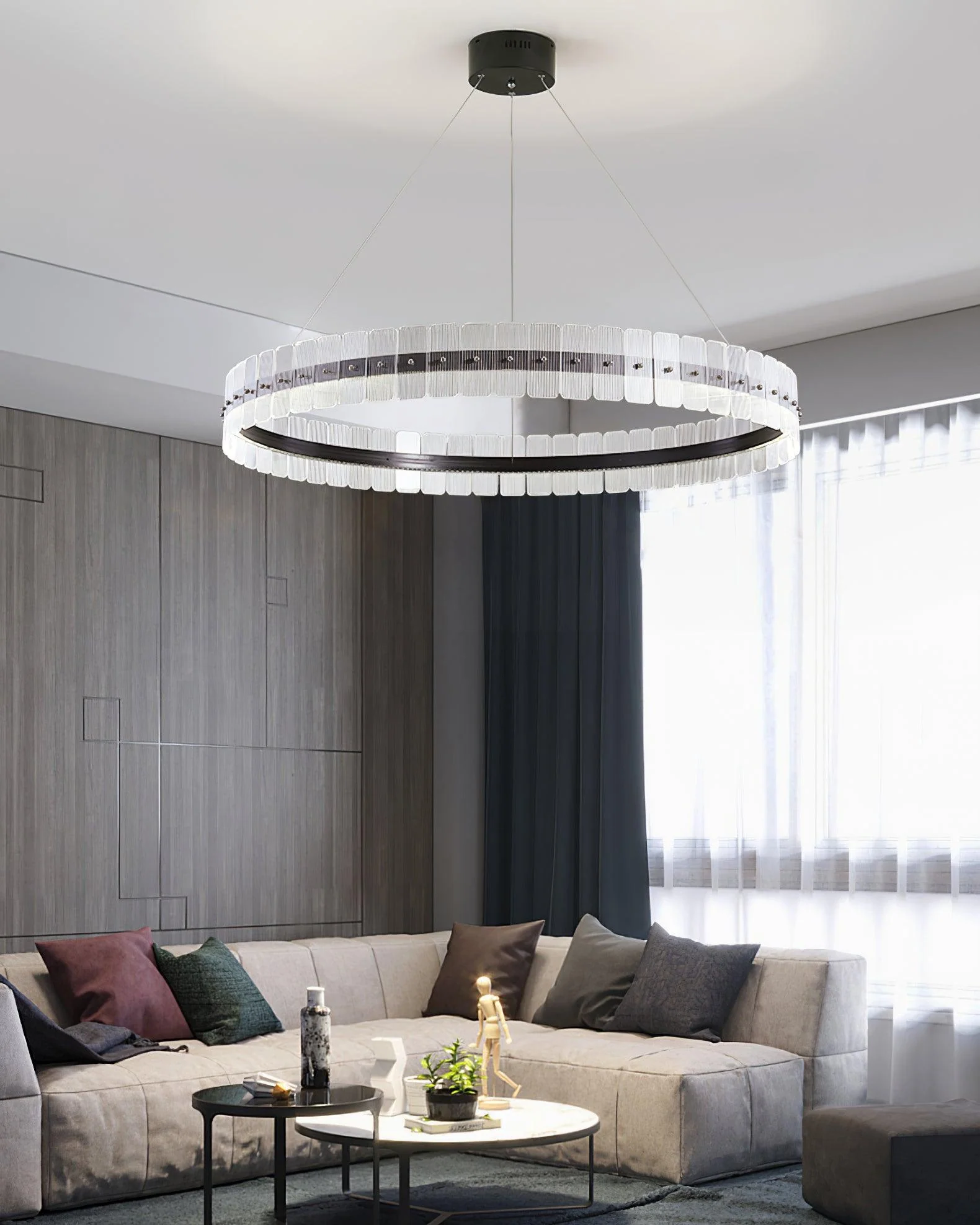 Lustra Chandelier Saturno LED with Blocks - Image 10