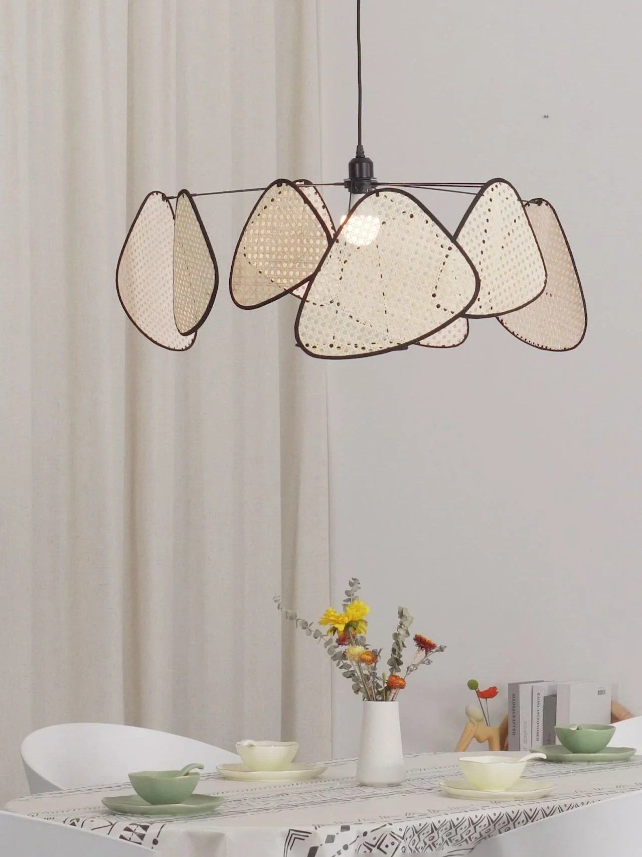 Lustra Chandelier Screen Cannage Suspension Retro - Image 2