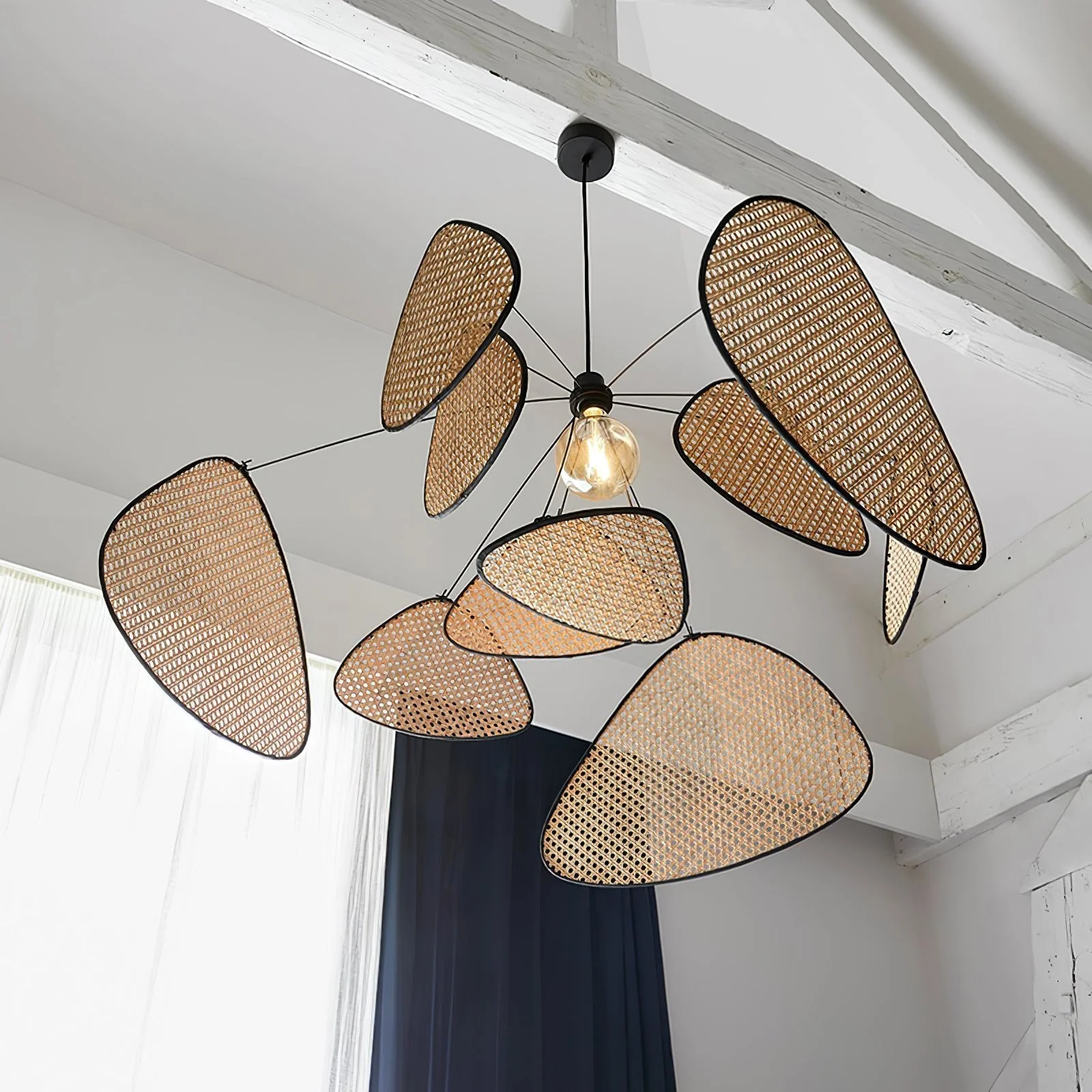 Lustra Chandelier Screen Cannage Suspension Retro - Image 51