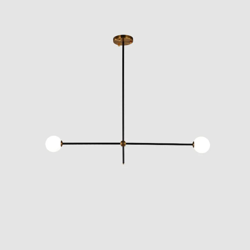 Lustra Chandelier SI Brass Glass Globe - Image 44