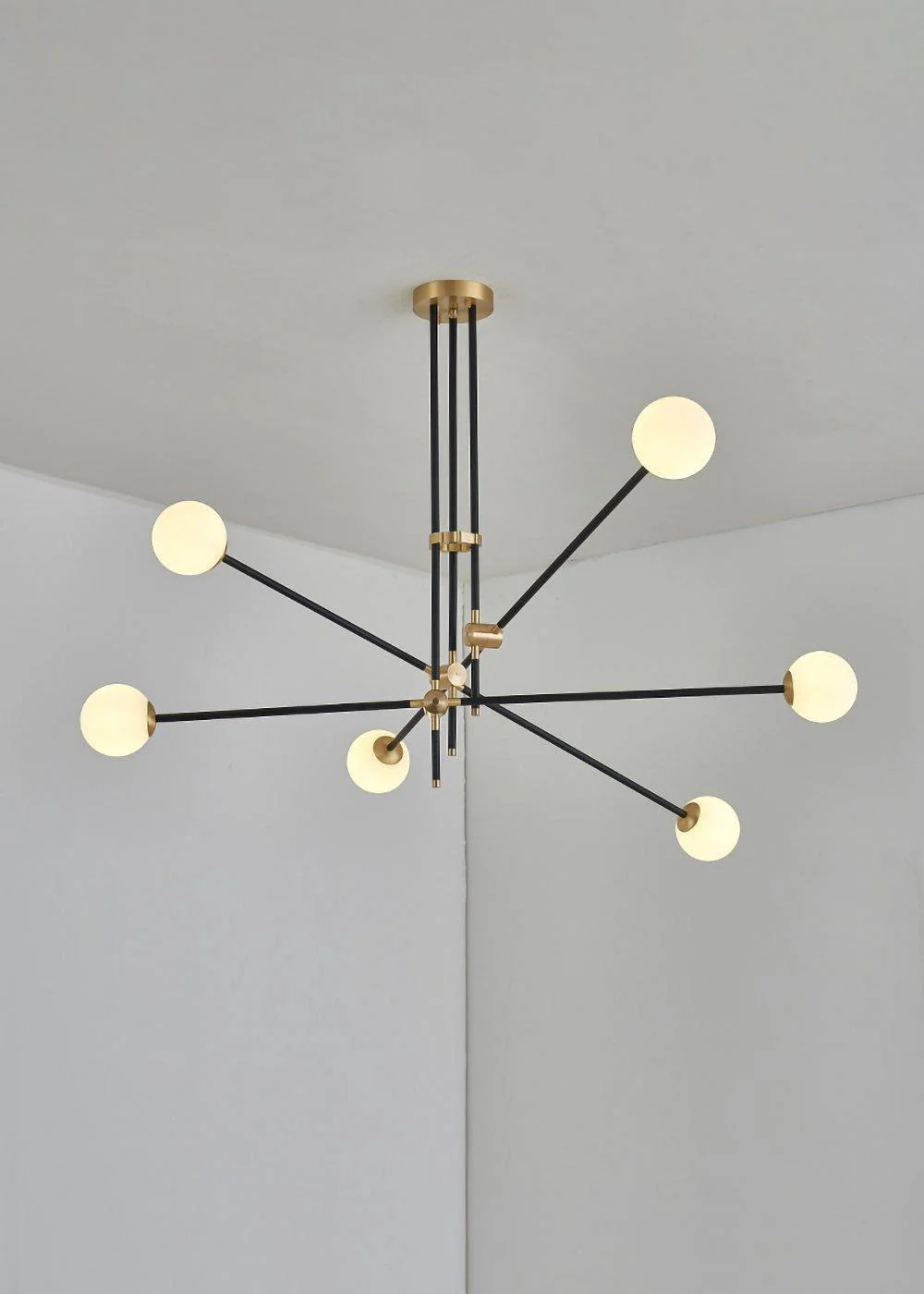 Lustra Chandelier SI Brass Glass Globe - Image 56