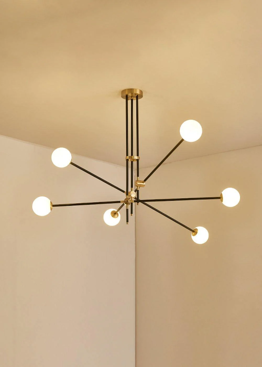 Lustra Chandelier SI Brass Glass Globe - Image 58