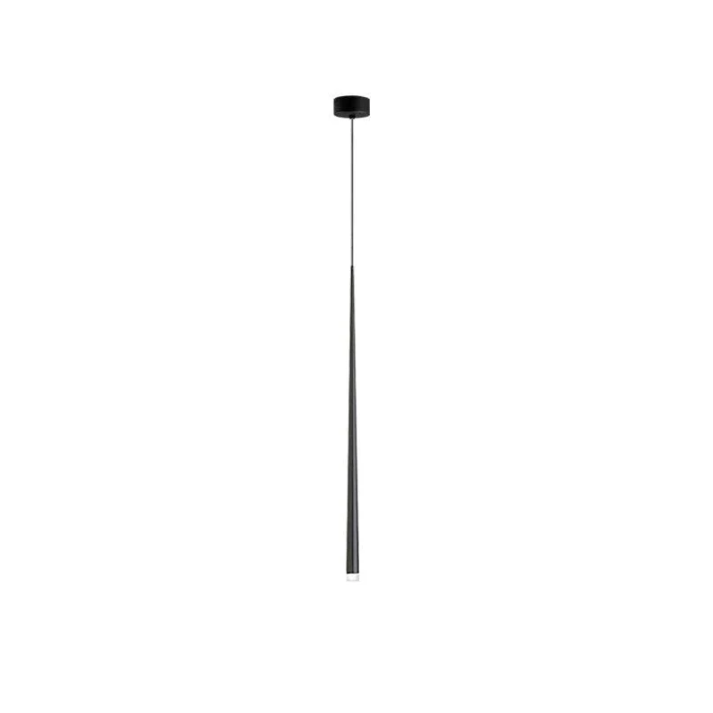Lustra Chandelier Slender Black Minimalist - Image 31