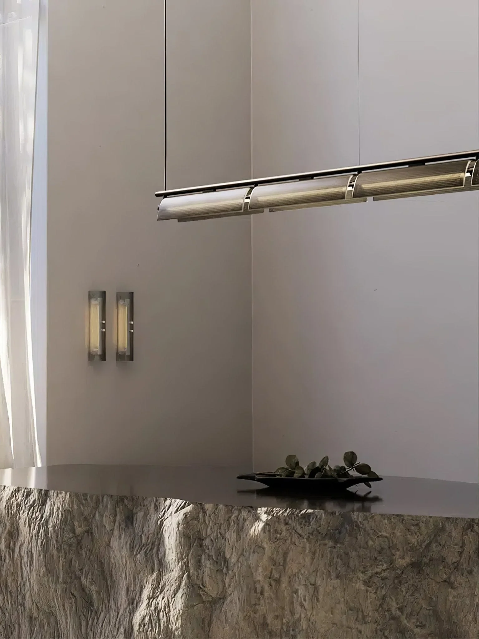Lustra Chandelier Smoky Glass Modern - Image 17