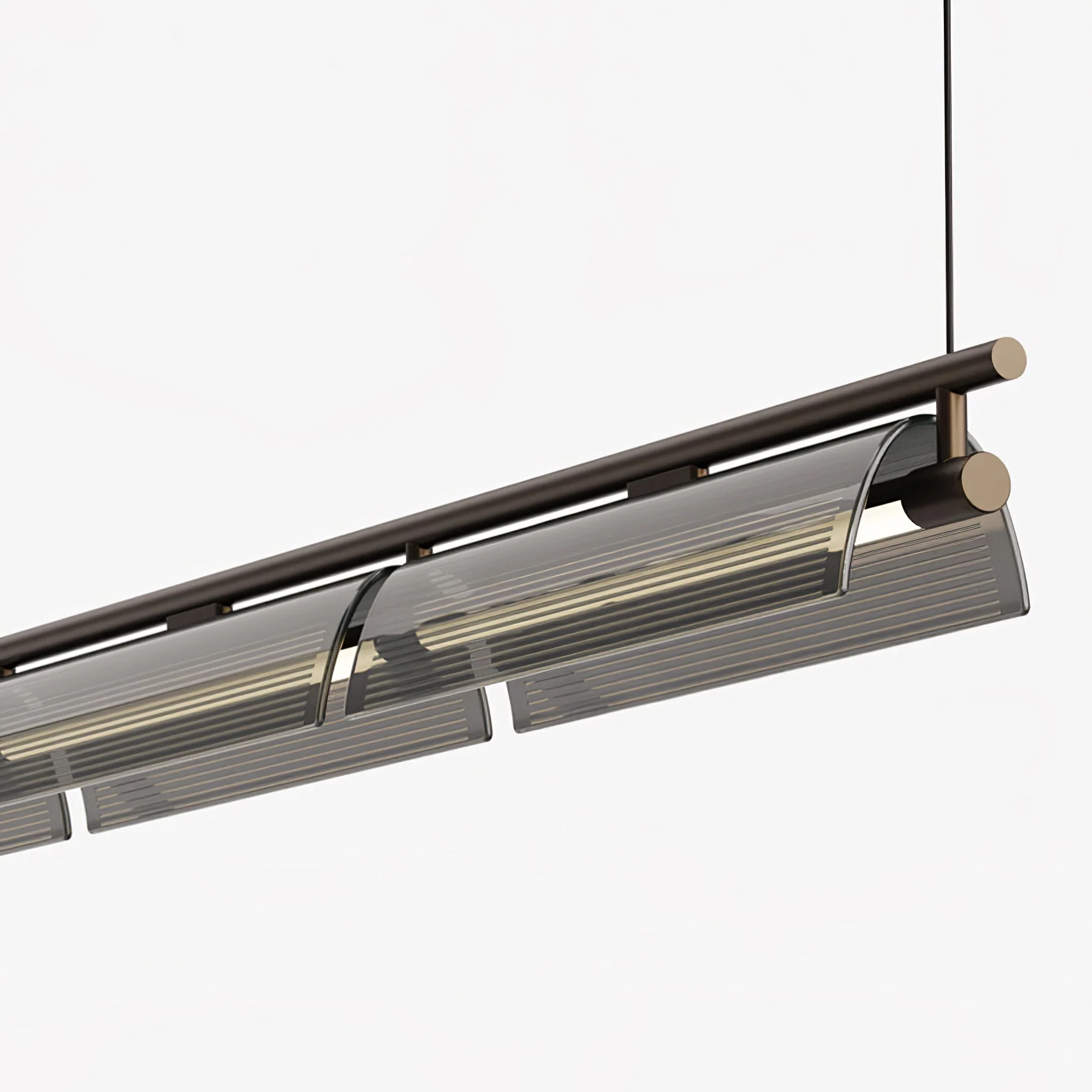 Lustra Chandelier Smoky Glass Modern - Image 27
