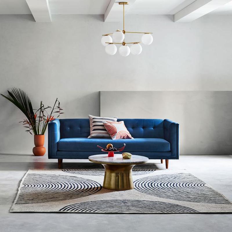 Lustra Chandelier Sphere & Stem Modern Gold LED - Image 17