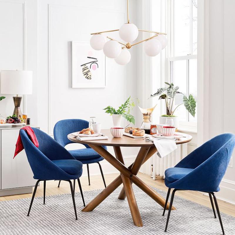 Lustra Chandelier Sphere & Stem Modern Gold LED - Image 20