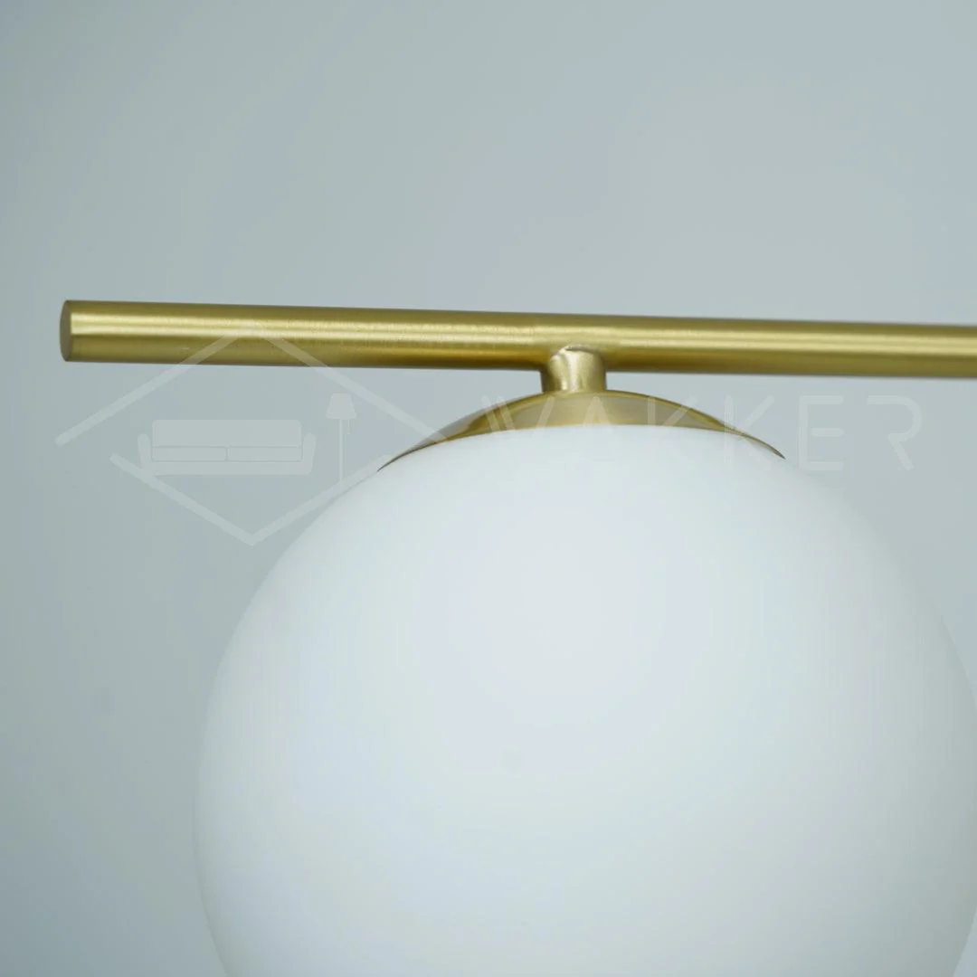 Lustra Chandelier Sphere & Stem Modern Gold LED - Image 39