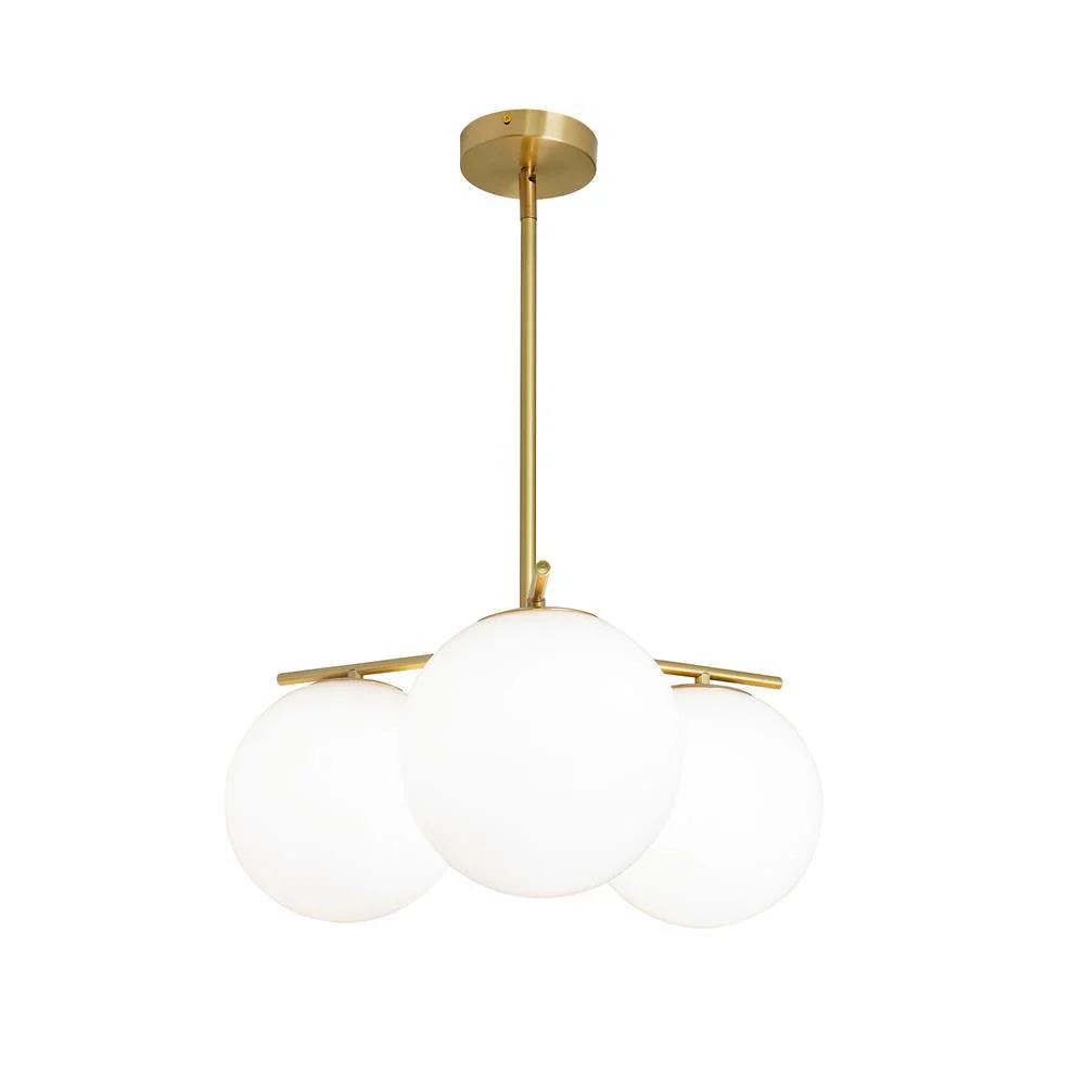 Lustra Chandelier Sphere & Stem Modern Gold LED - Image 59
