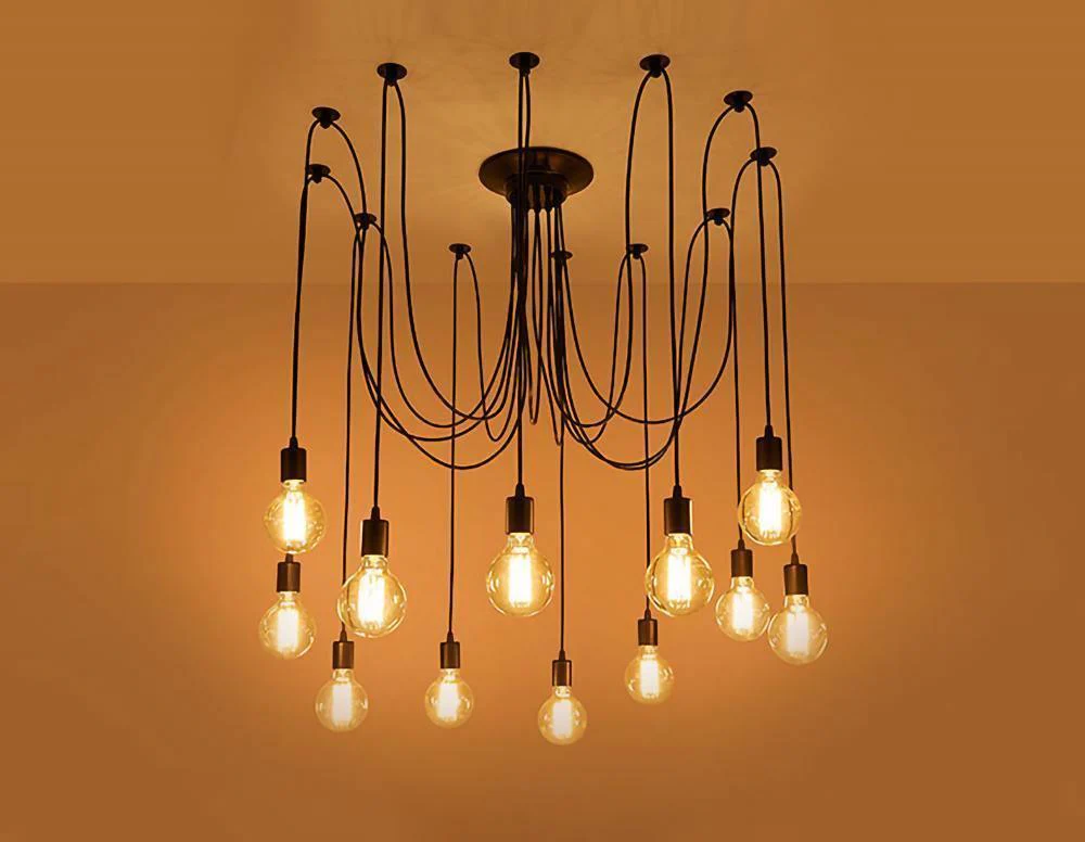 Lustra Chandelier Spider Cable Industrial - Image 11