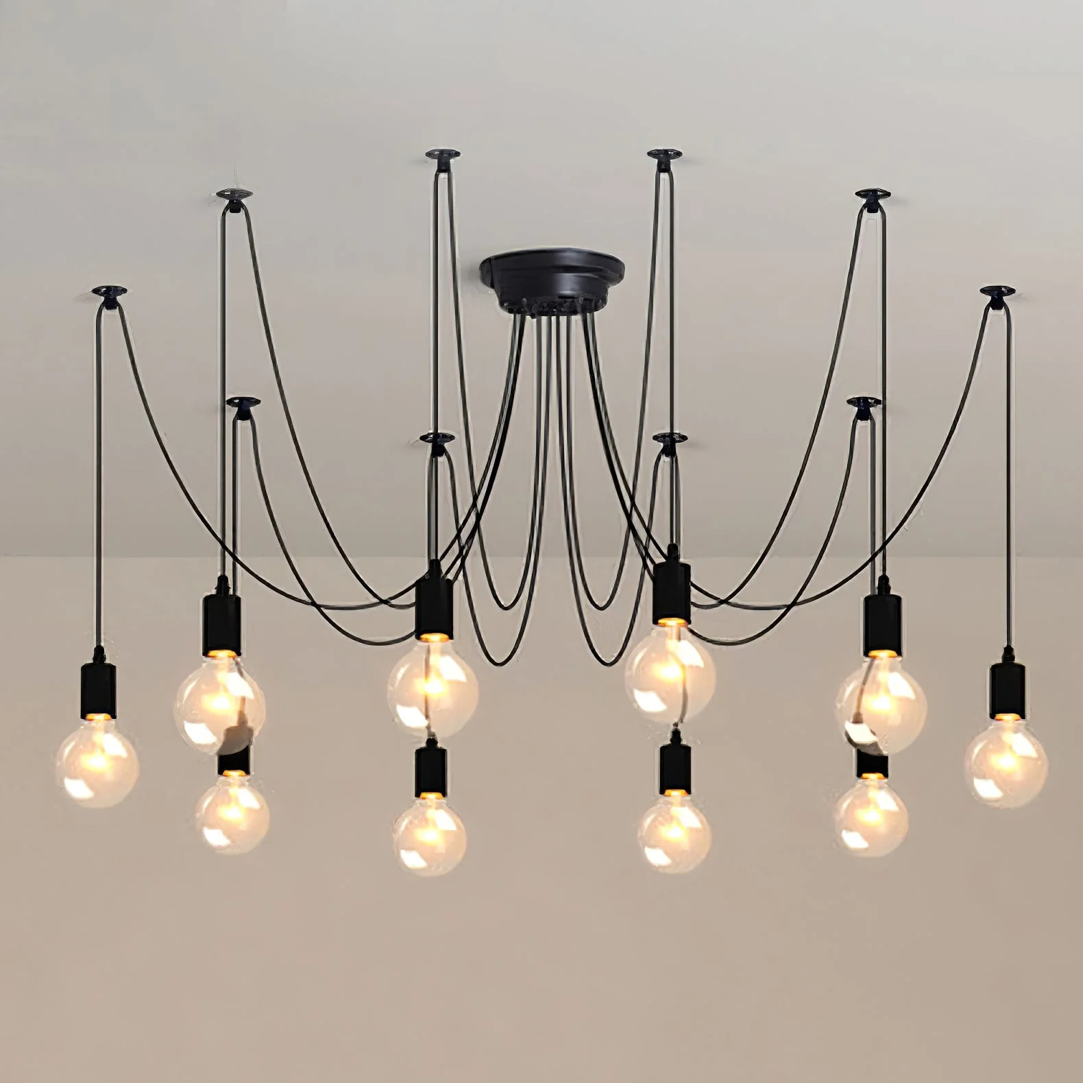 Lustra Chandelier Spider Cable Industrial - Image 43