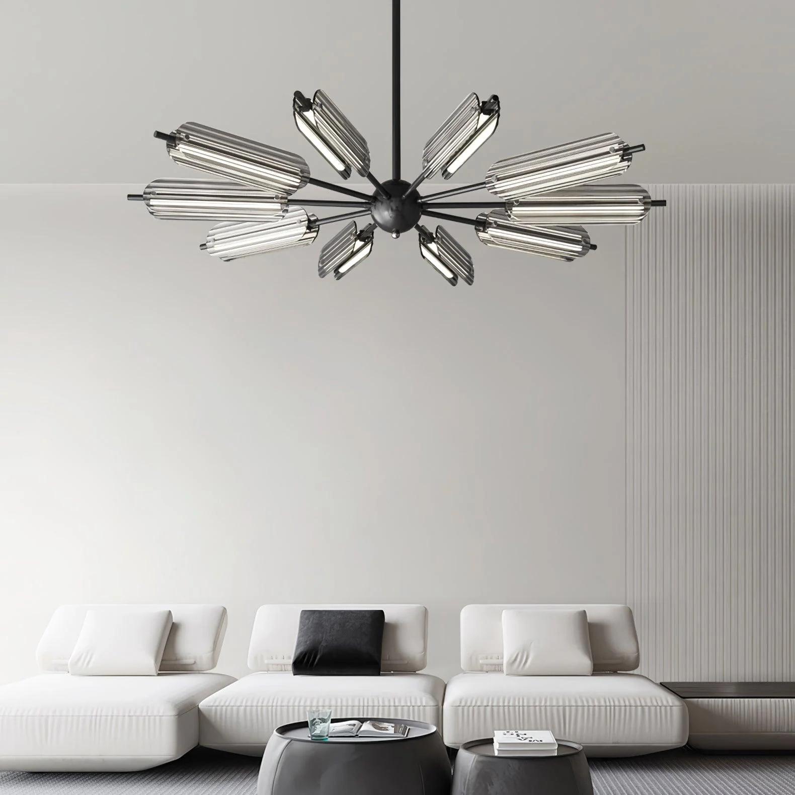 Lustra Chandelier Sputnik Brass Modern 12-Light - Image 14