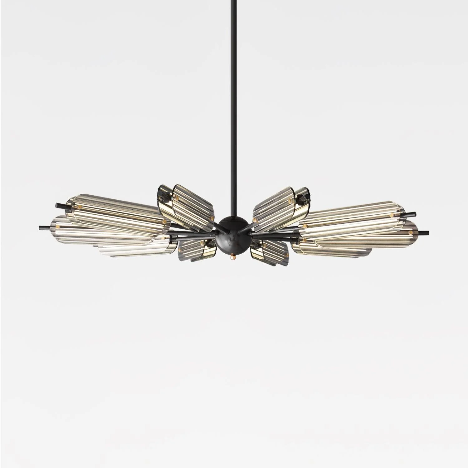 Lustra Chandelier Sputnik Brass Modern 12-Light - Image 15