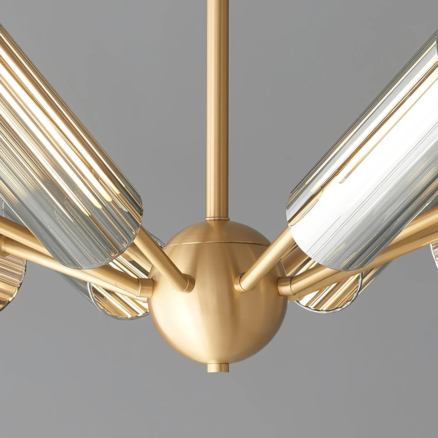 Lustra Chandelier Sputnik Brass Modern 12-Light - Image 17