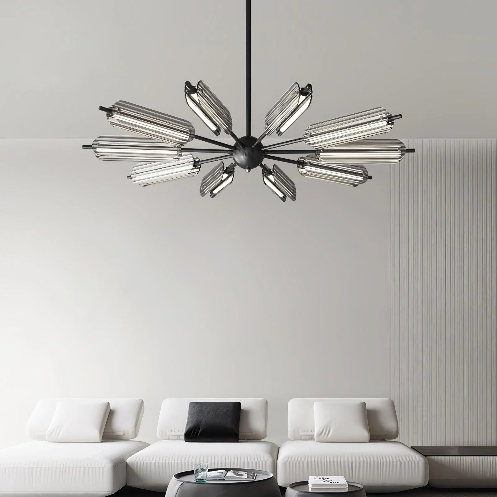 Lustra Chandelier Sputnik Brass Modern 12-Light - Image 46