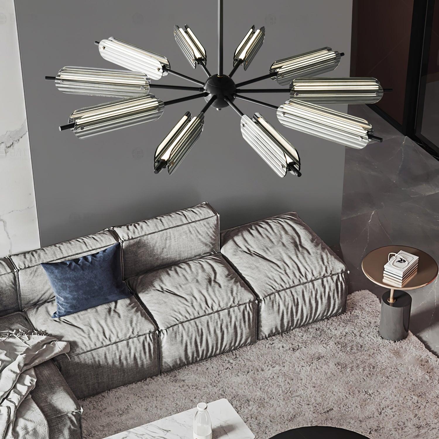 Lustra Chandelier Sputnik Brass Modern 12-Light - Image 59