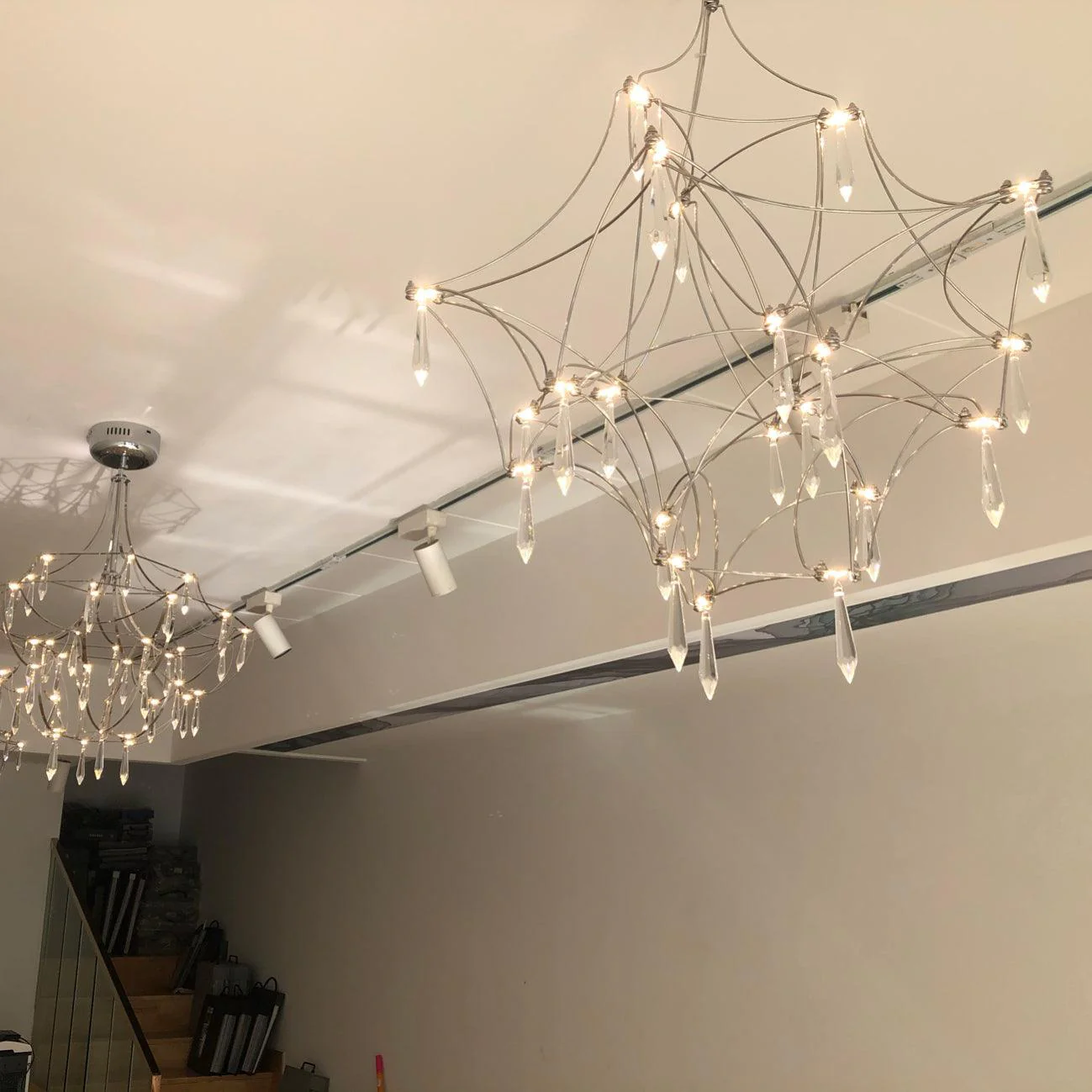 Lustra Chandelier Stainless Crystal Net - Image 12