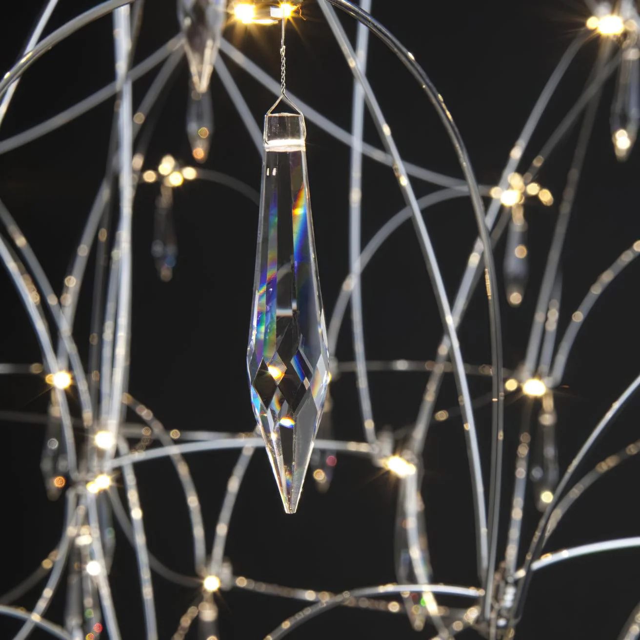 Lustra Chandelier Stainless Crystal Net - Image 26