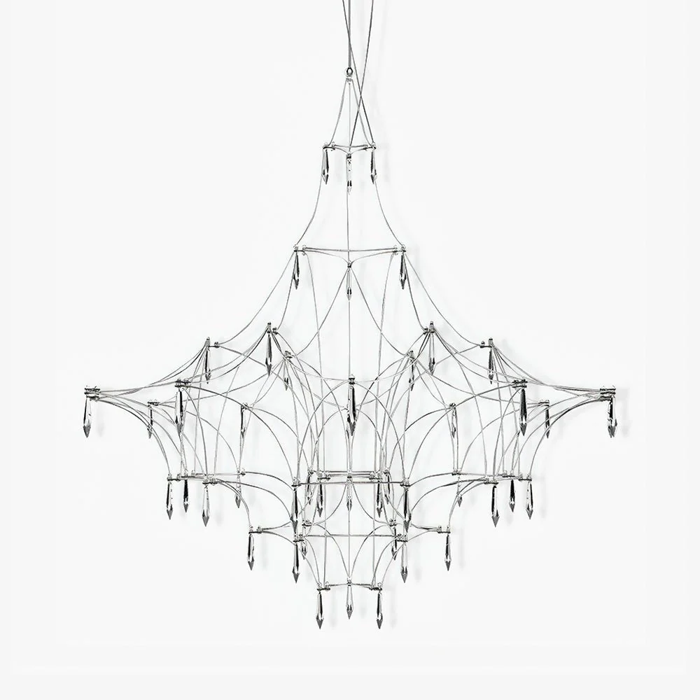 Lustra Chandelier Stainless Crystal Net - Image 27