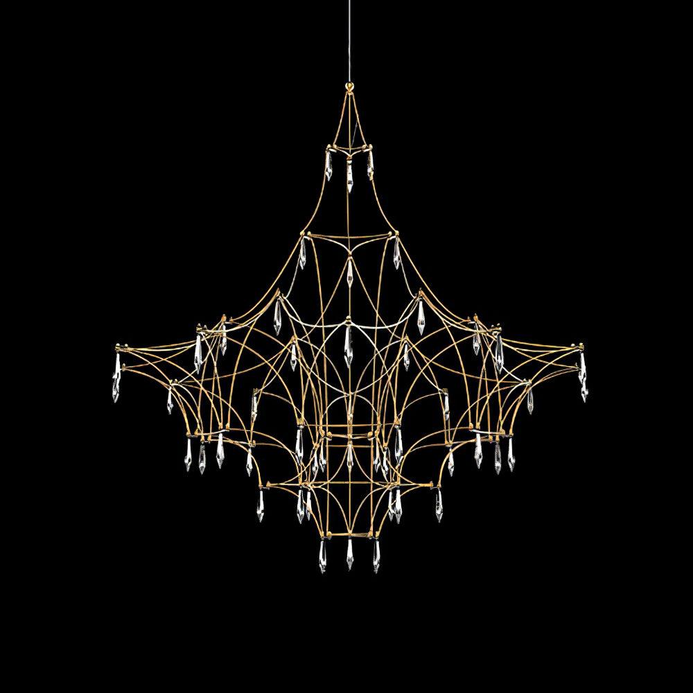 Lustra Chandelier Stainless Crystal Net - Image 33