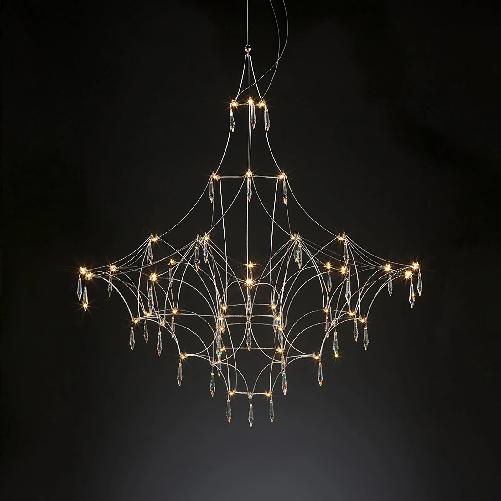 Lustra Chandelier Stainless Crystal Net - Image 41