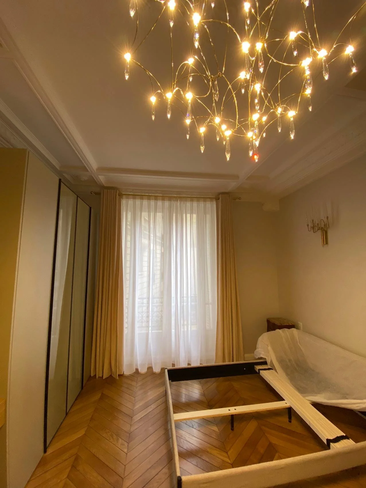 Lustra Chandelier Stainless Crystal Net - Image 8