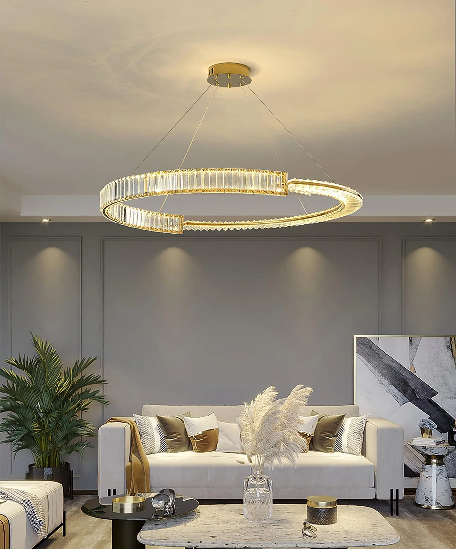Lustra Chandelier Stella LED Crystal Ring - Image 12