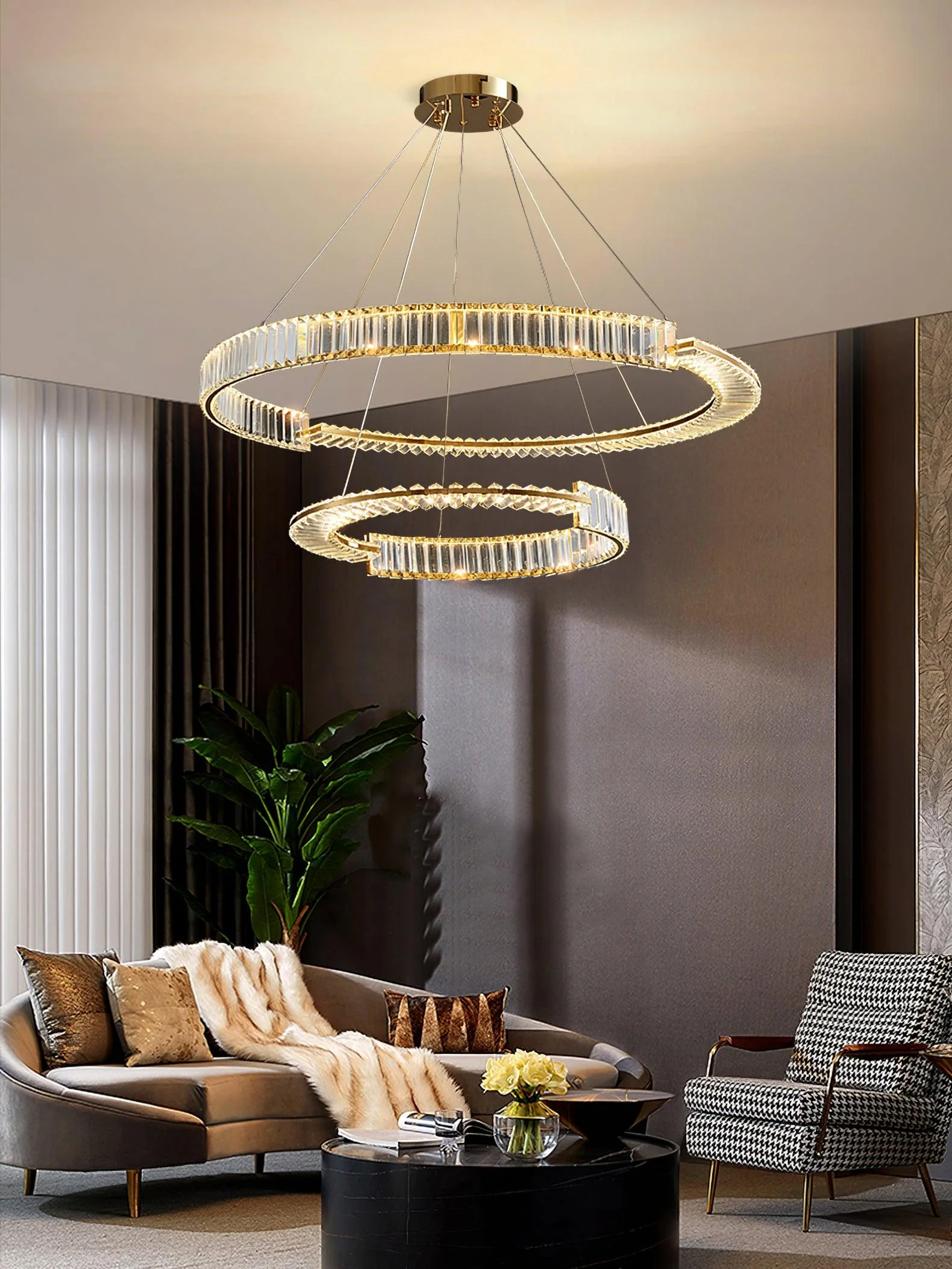 Lustra Chandelier Stella LED Crystal Ring - Image 17