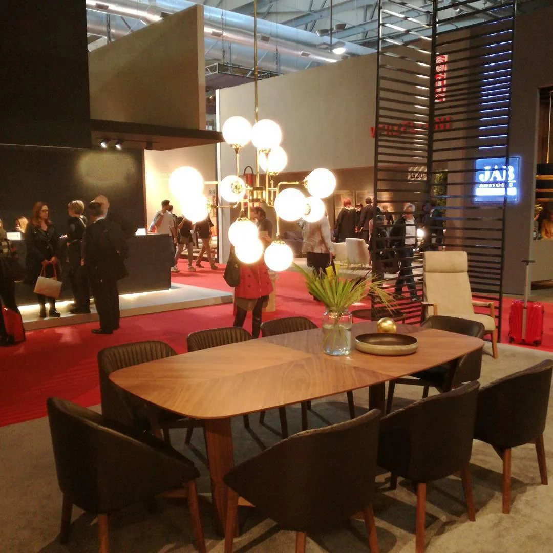 Lustra Chandelier Stilnovo Brass Black Glass - Image 36