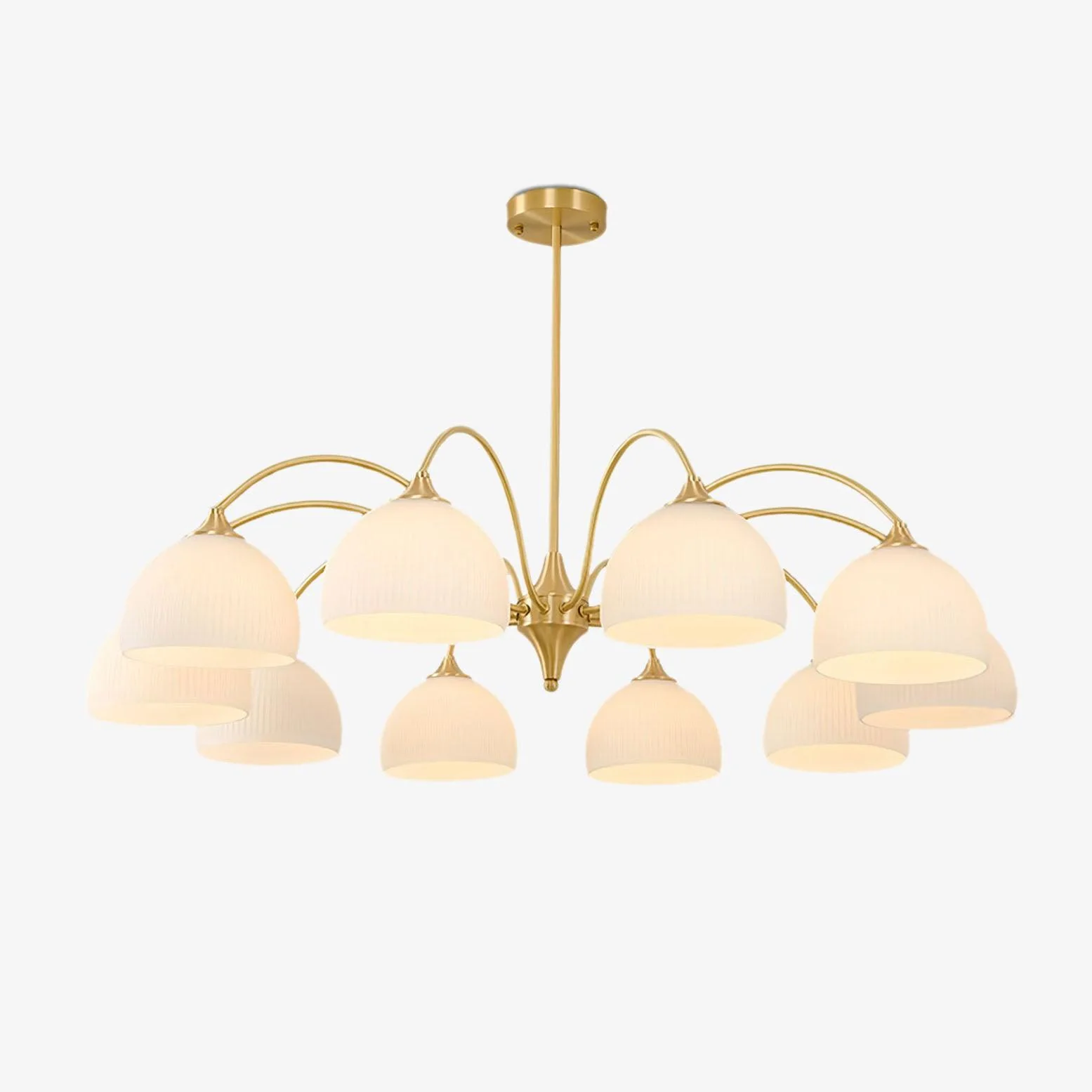 Lustra Chandelier Striped Glass Bowl - Image 19