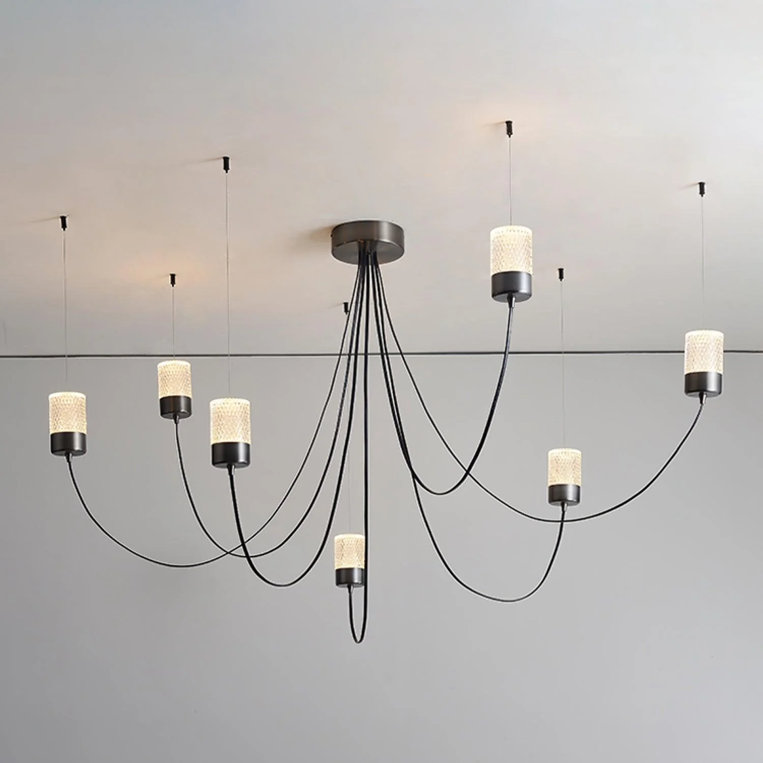 Lustra Chandelier Swaying Elegance Glass - Image 10