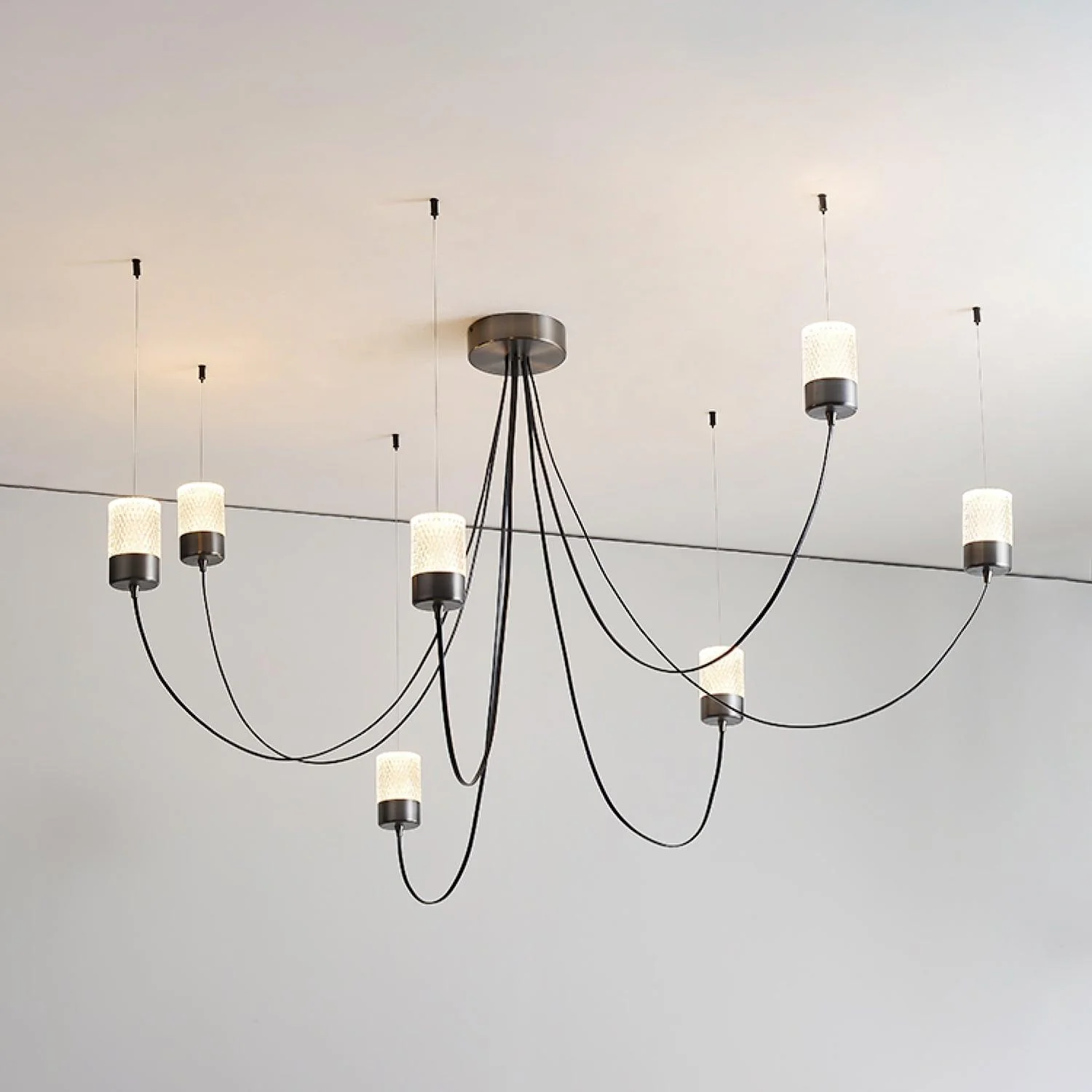 Lustra Chandelier Swaying Elegance Glass - Image 12