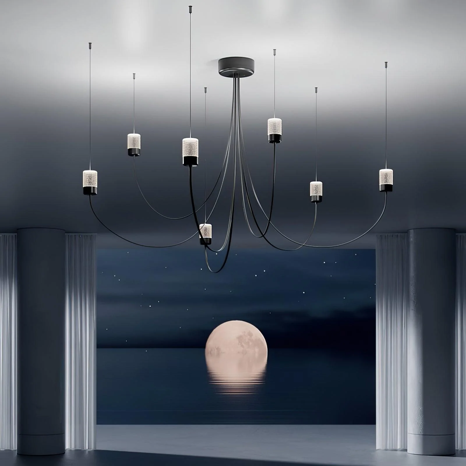 Lustra Chandelier Swaying Elegance Glass - Image 16