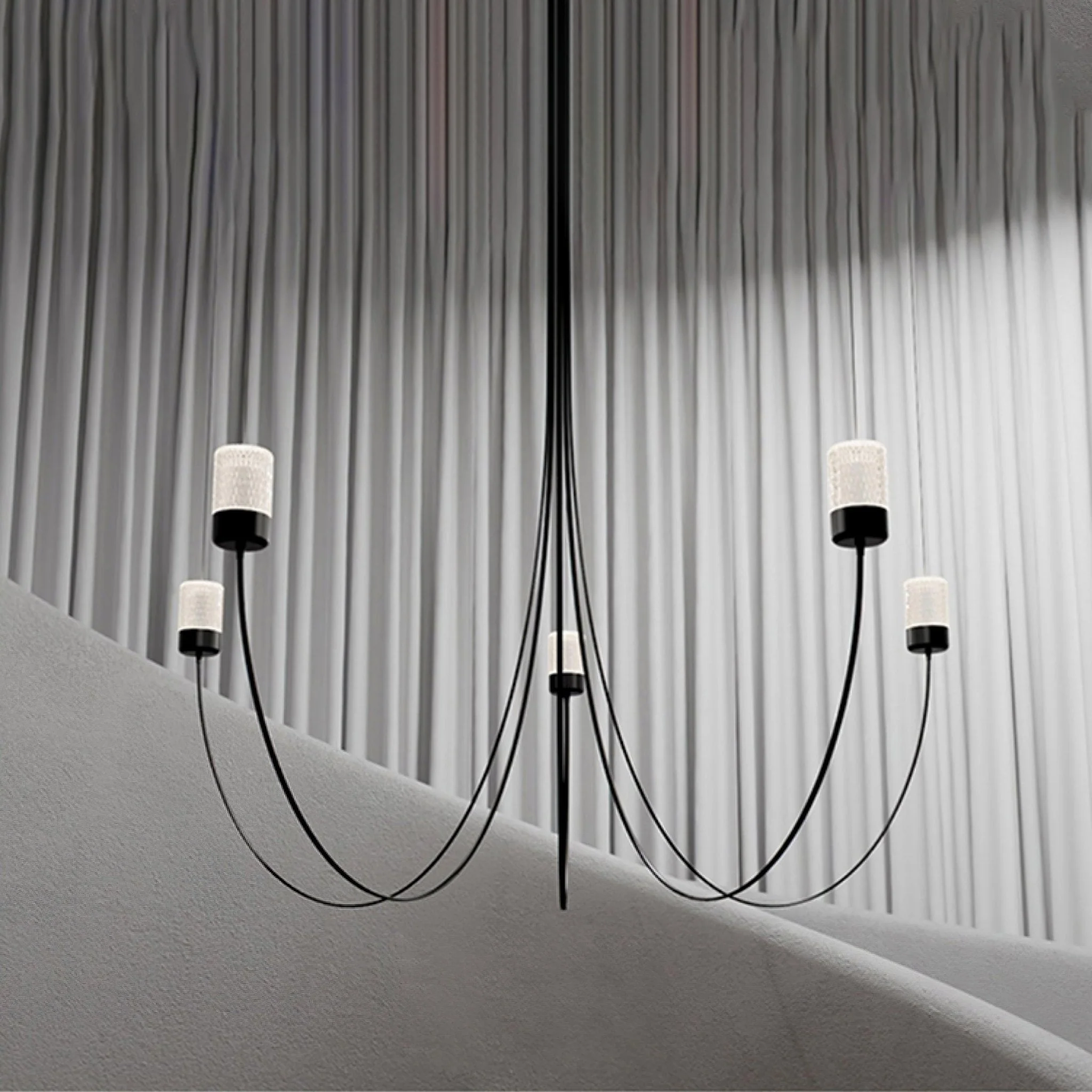 Lustra Chandelier Swaying Elegance Glass - Image 17
