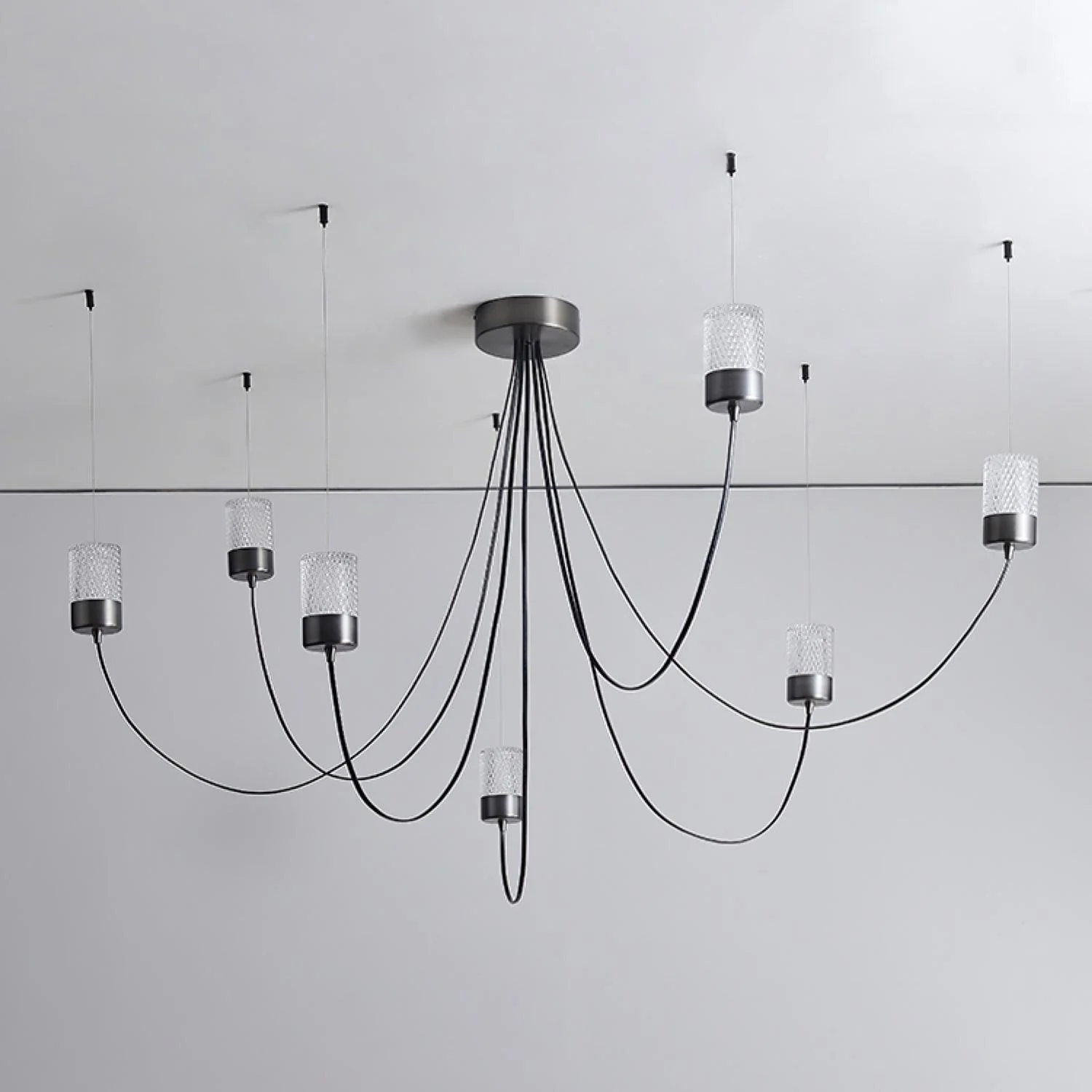 Lustra Chandelier Swaying Elegance Glass - Image 19