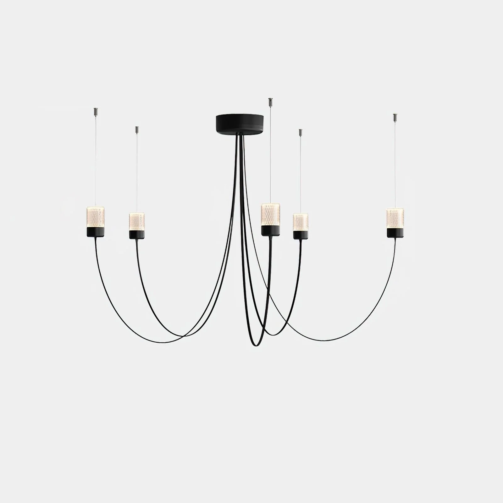 Lustra Chandelier Swaying Elegance Glass - Image 3