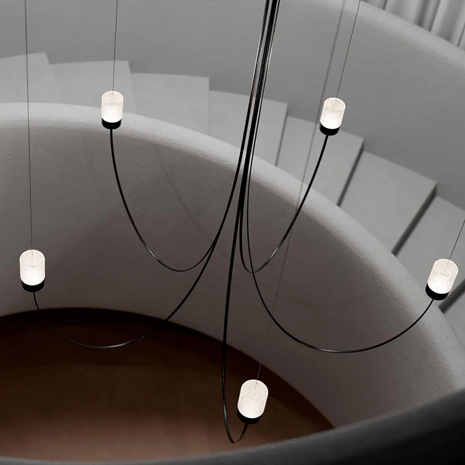 Lustra Chandelier Swaying Elegance Glass - Image 8