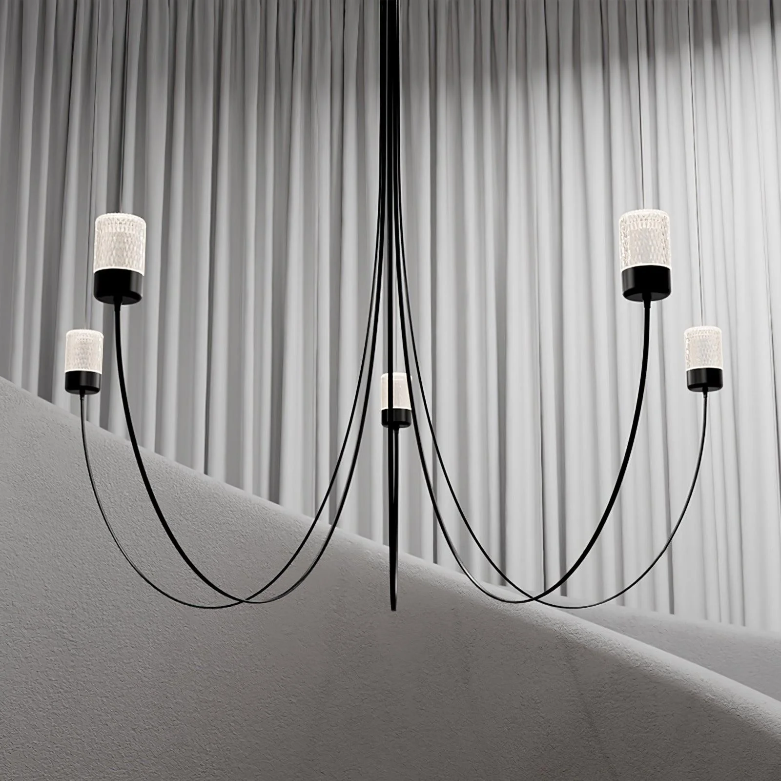 Lustra Chandelier Swaying Elegance Glass - Image 9
