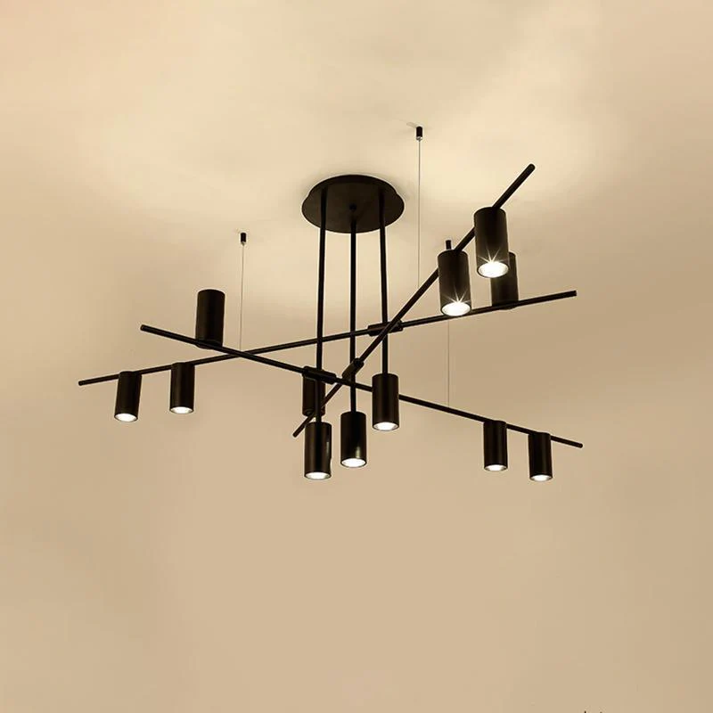 Lustra Chandelier Tribes Brass Linear Cylinder - Image 16