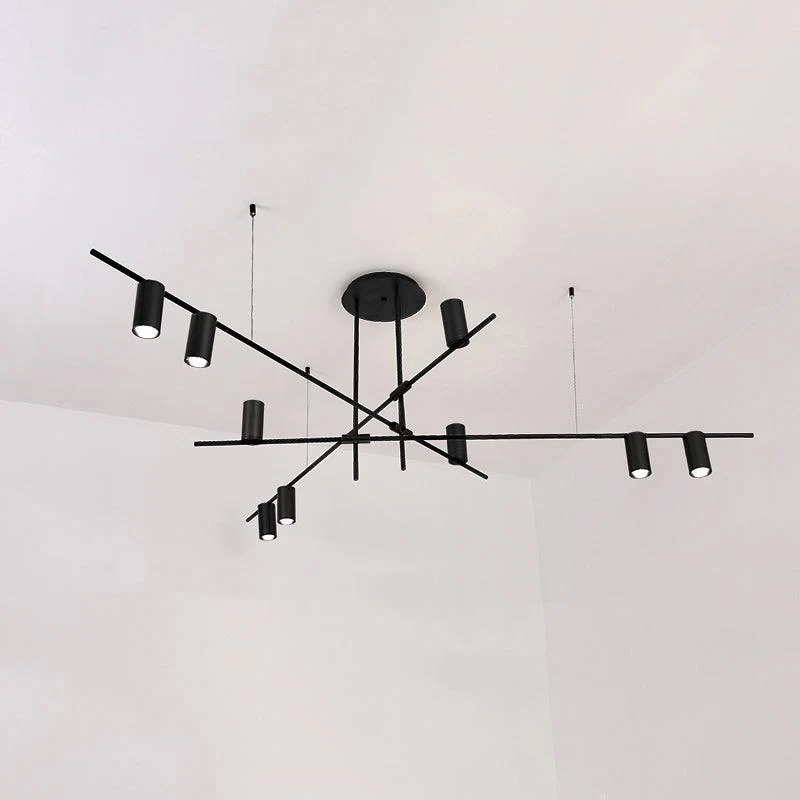 Lustra Chandelier Tribes Brass Linear Cylinder - Image 21