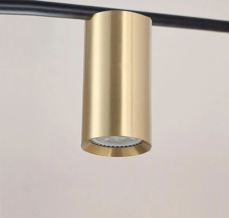 Lustra Chandelier Tribes Brass Linear Cylinder - Image 23