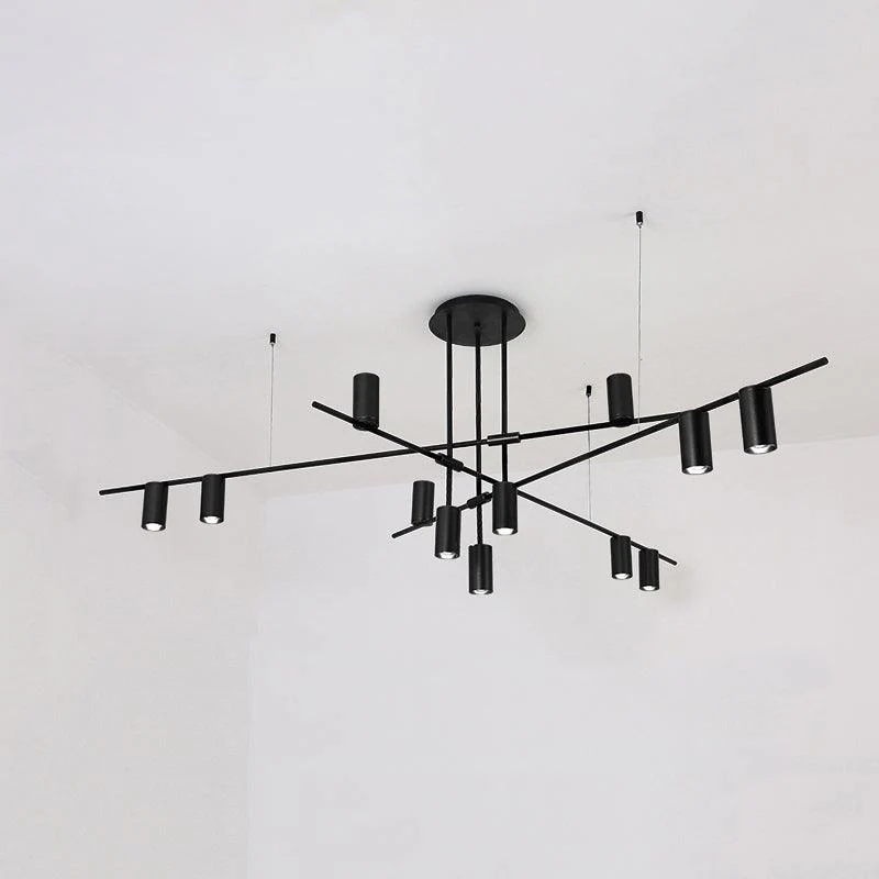 Lustra Chandelier Tribes Brass Linear Cylinder - Image 25