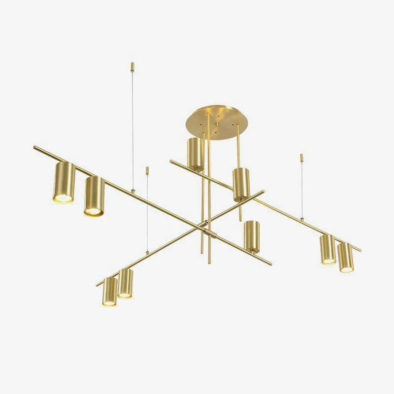 Lustra Chandelier Tribes Brass Linear Cylinder - Image 27