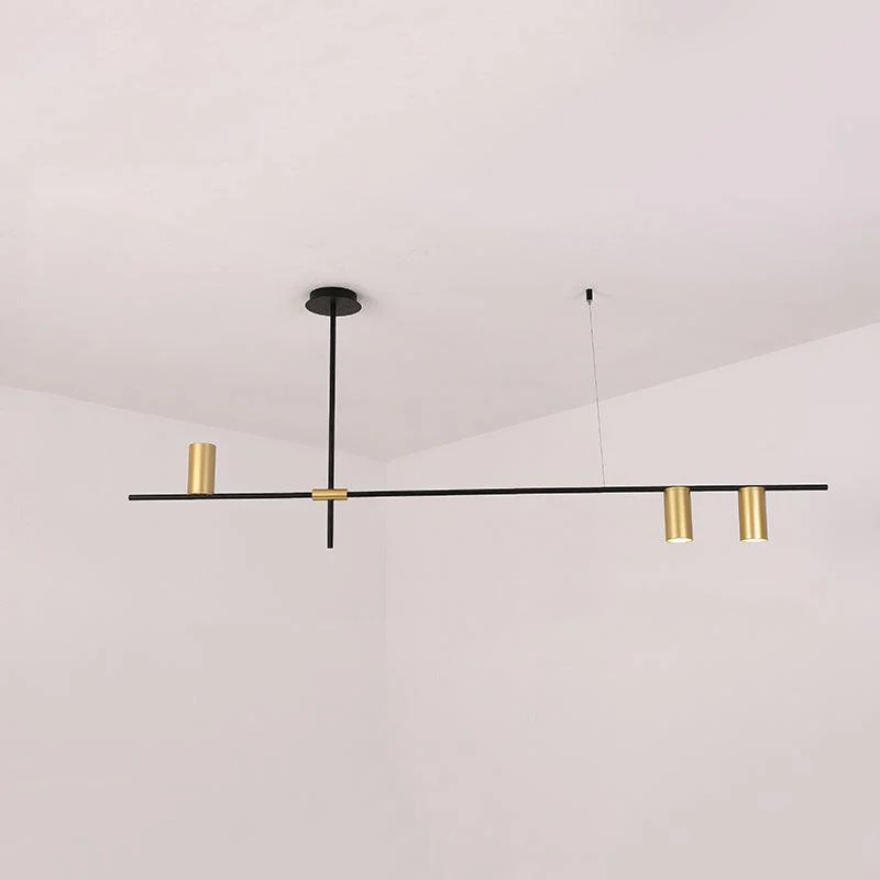 Lustra Chandelier Tribes Brass Linear Cylinder - Image 30