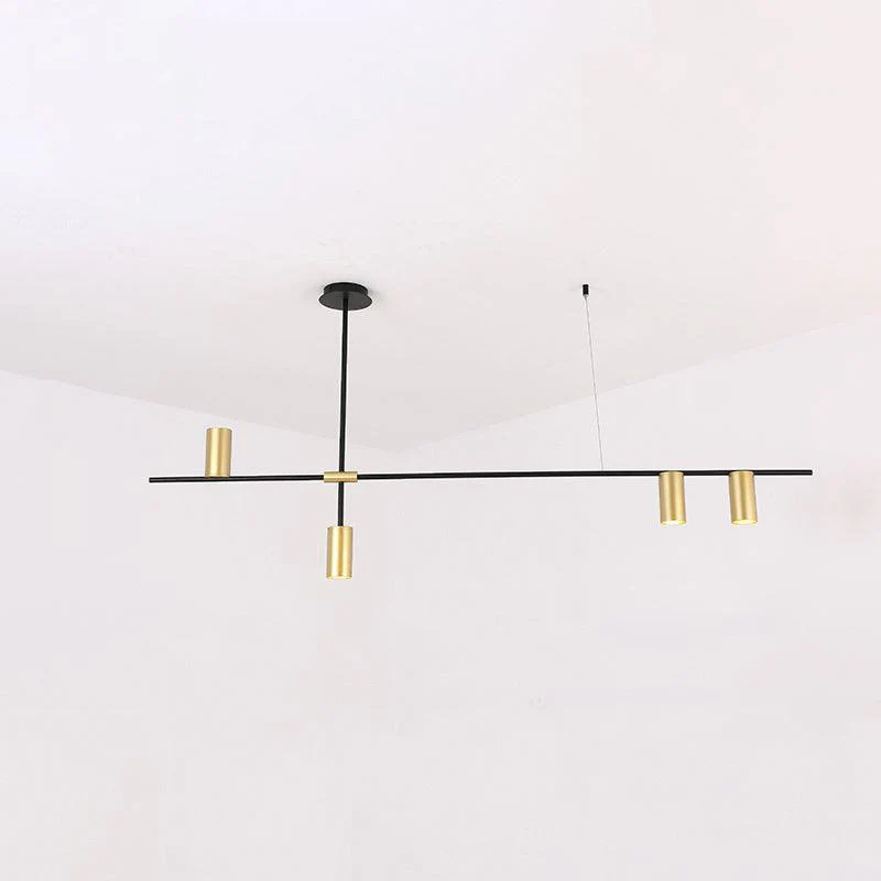 Lustra Chandelier Tribes Brass Linear Cylinder - Image 33