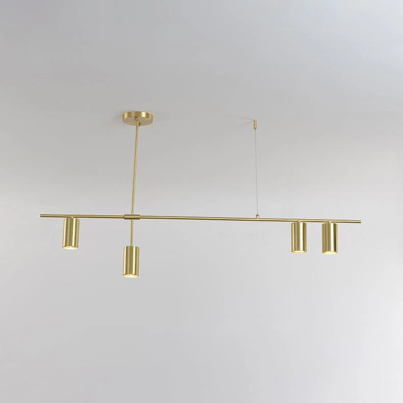 Lustra Chandelier Tribes Brass Linear Cylinder - Image 35